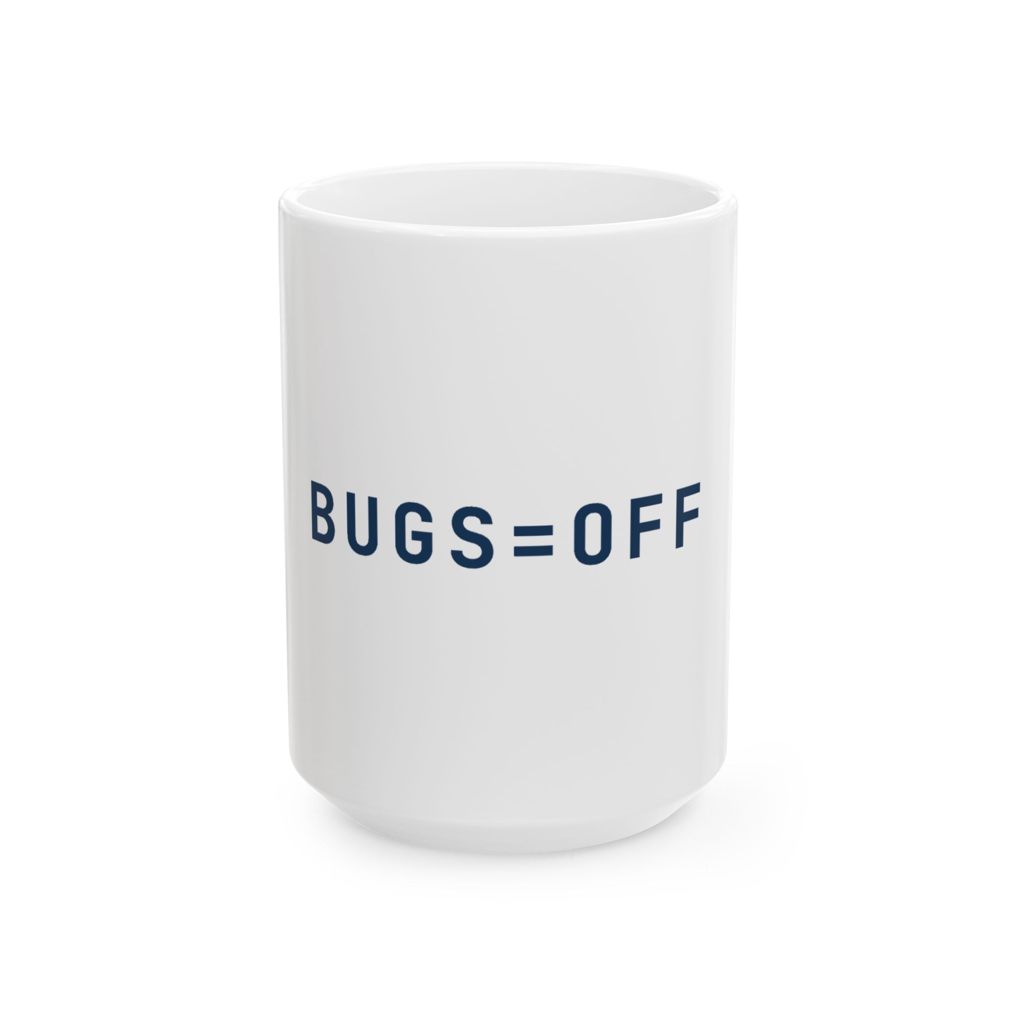 BUGS=OFF Mug — Deep Blue