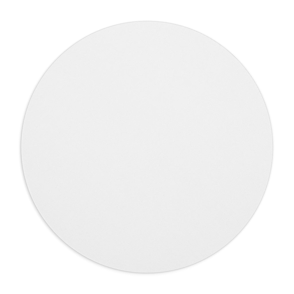 Token billionaire Mouse Pad (Round) — Classic White