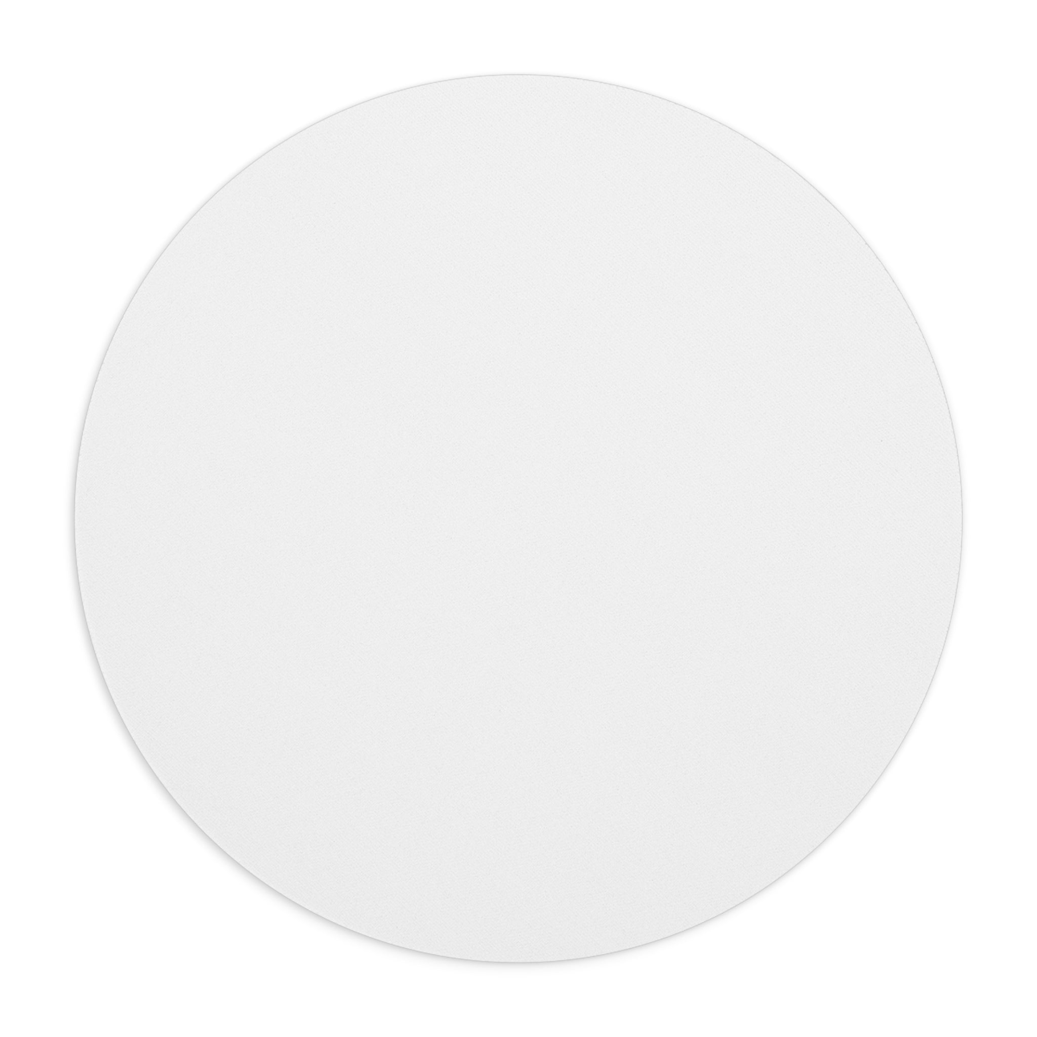 Token billionaire Mouse Pad (Round) — Classic White