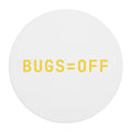 BUGS=OFF Mouse Pad (Round) — Gold
