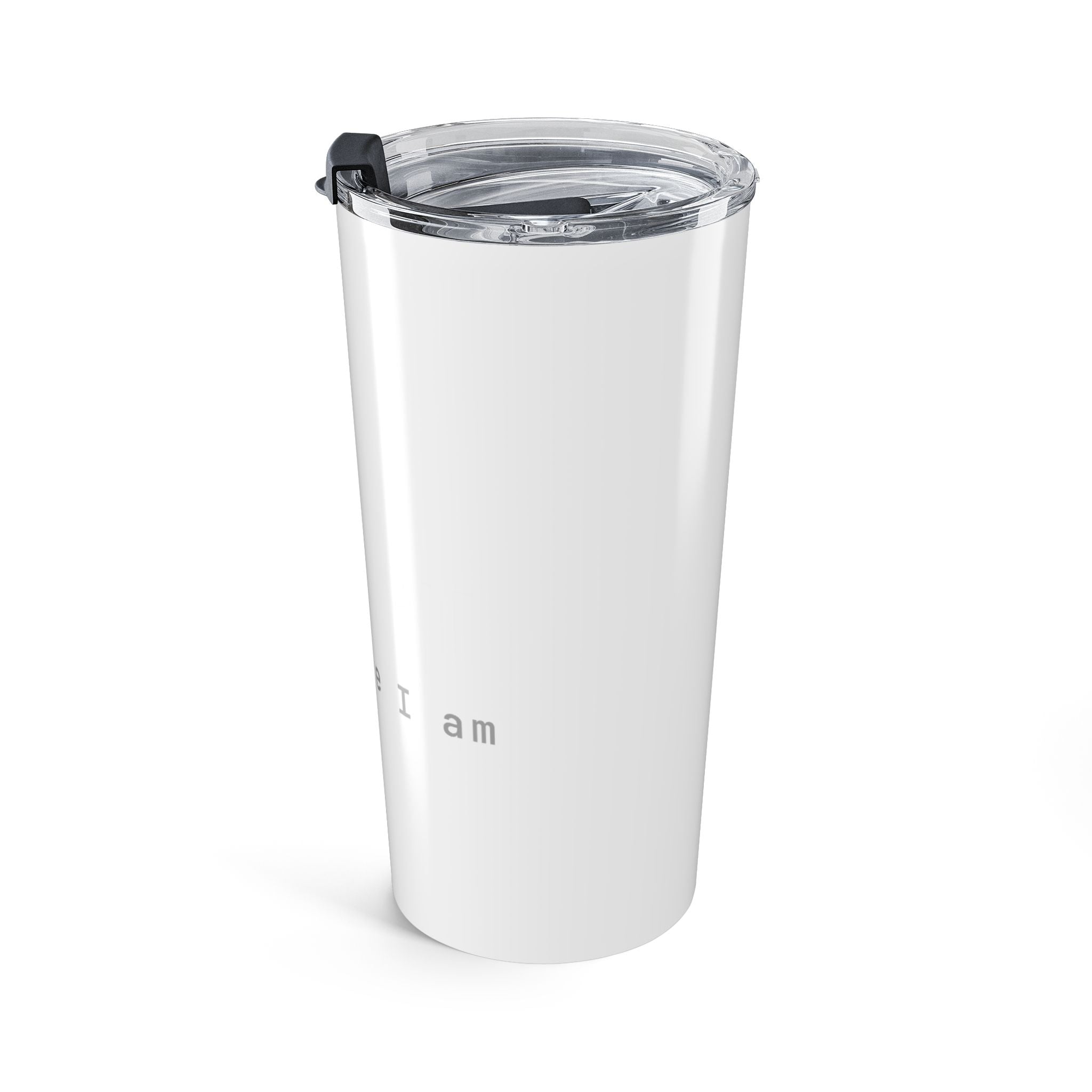 I prompt therefore I am Tumbler (20oz) — Classic White