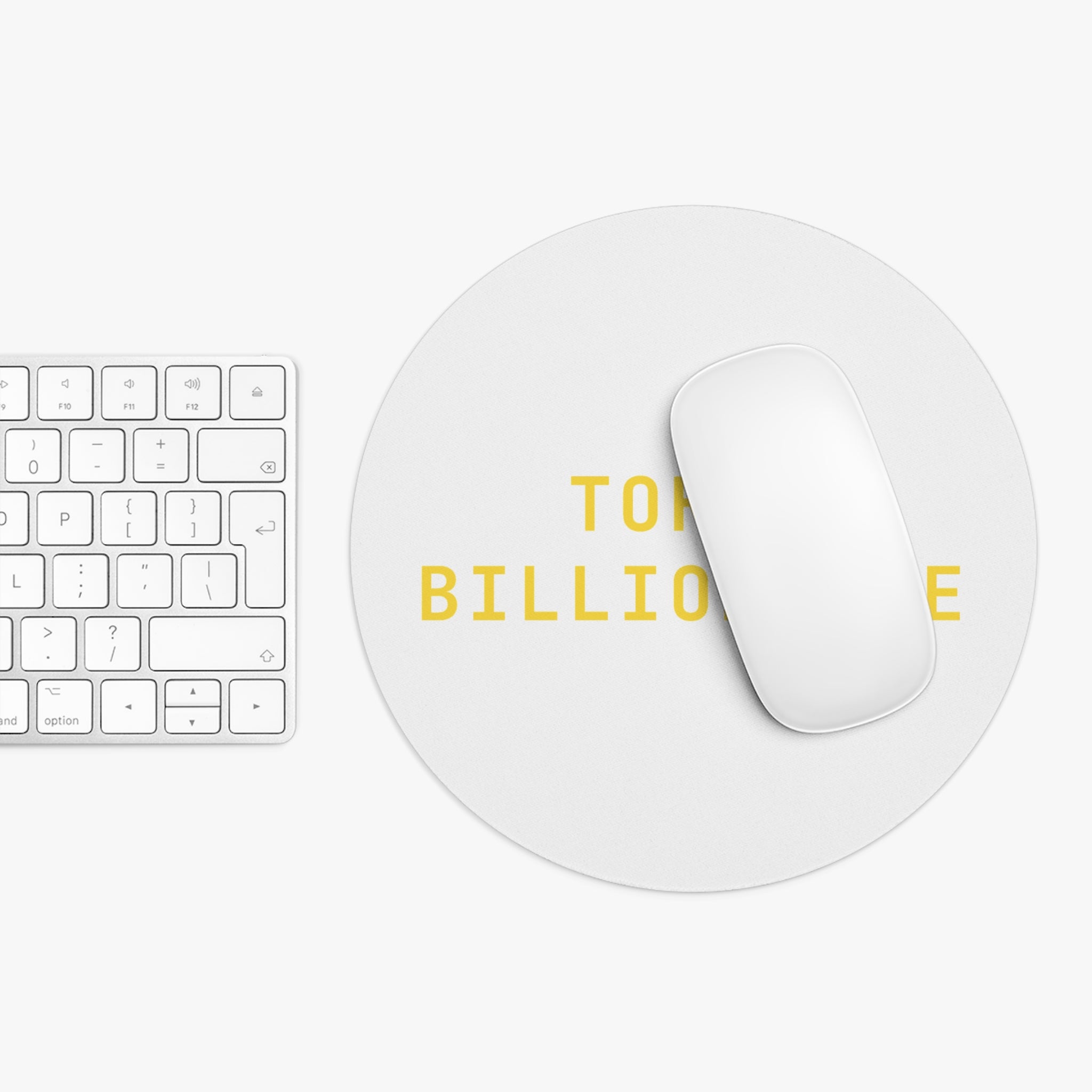 Token billionaire Mouse Pad (Round) — Gold