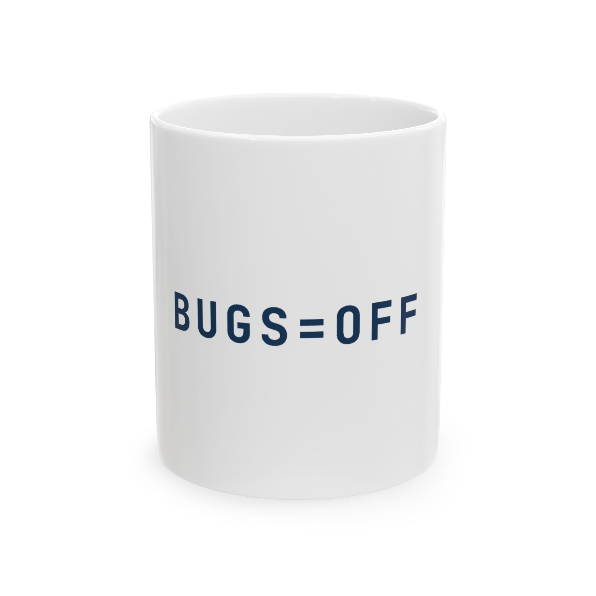 BUGS=OFF Mug — Deep Blue