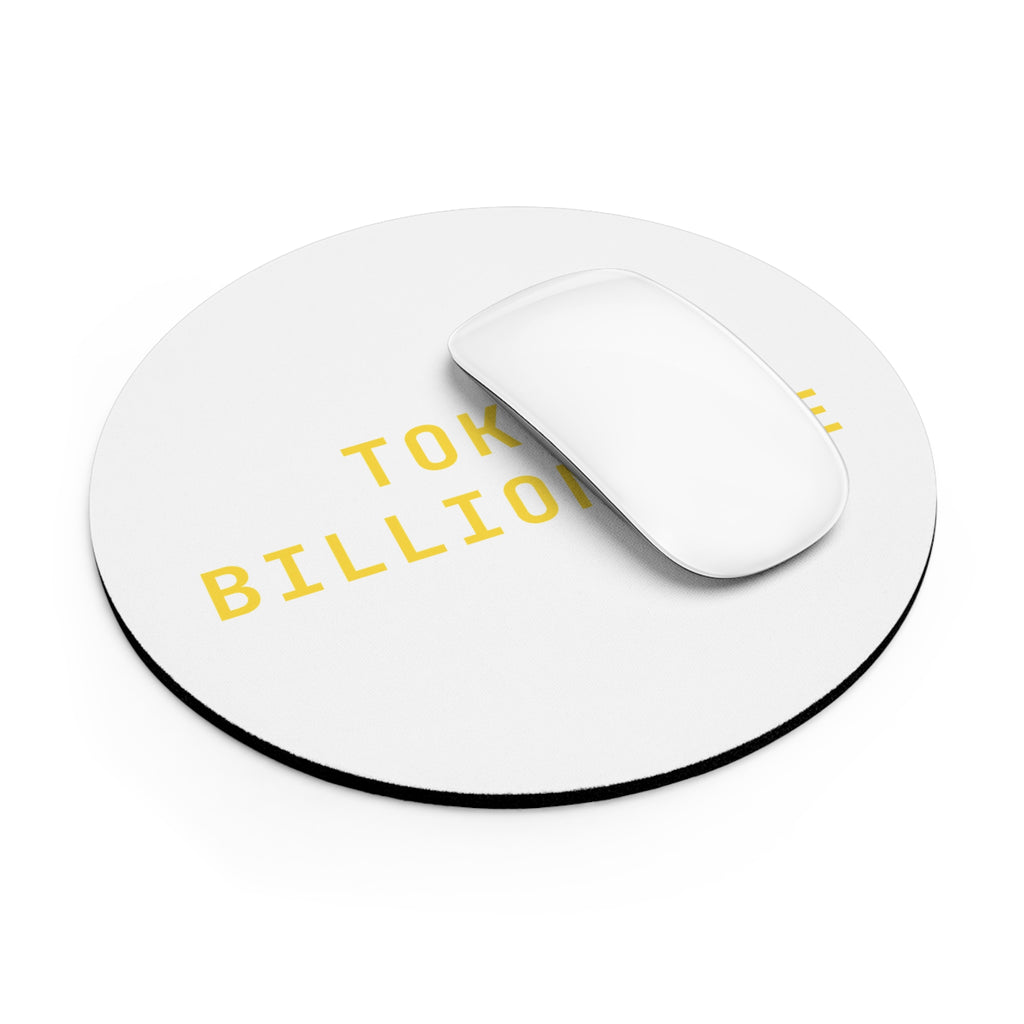 Token billionaire Mouse Pad (Round) — Gold
