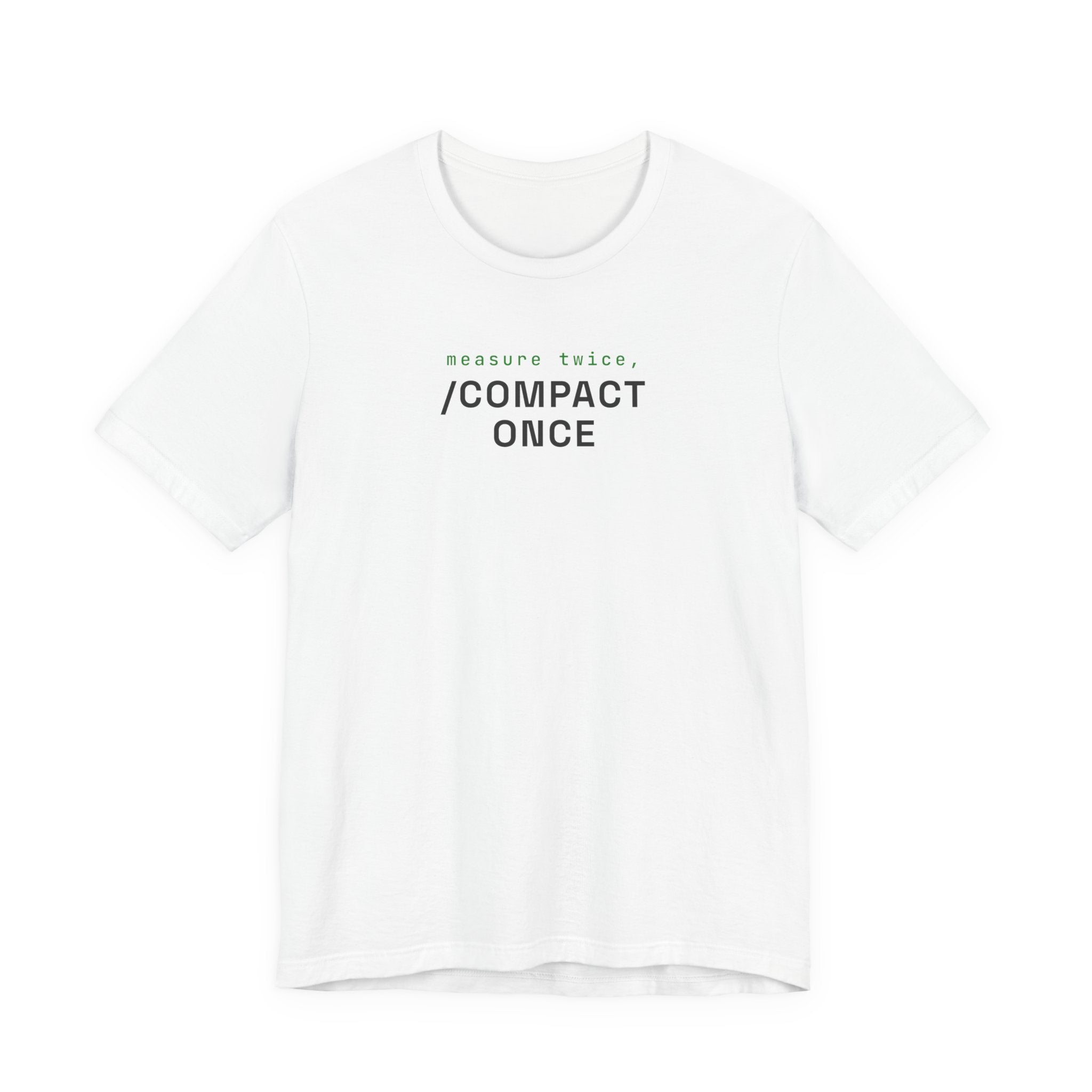 Measure Twice, /compact Once (Two-Font)