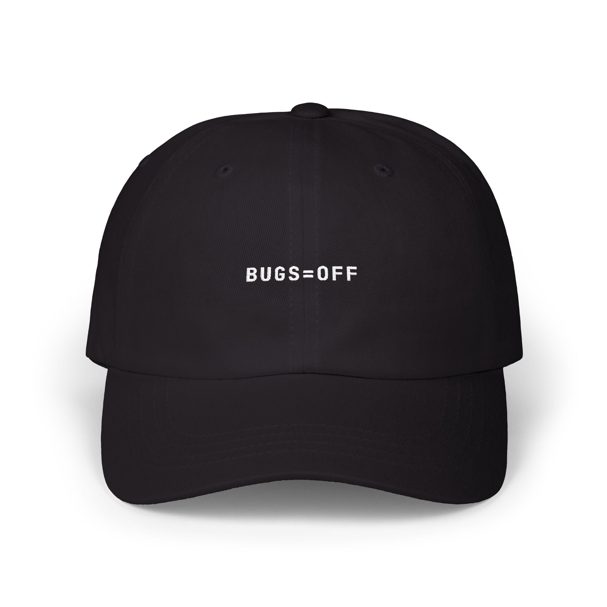 BUGS=OFF Dad Cap — Classic White