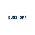 BUGS=OFF Sticker (4") — Deep Blue