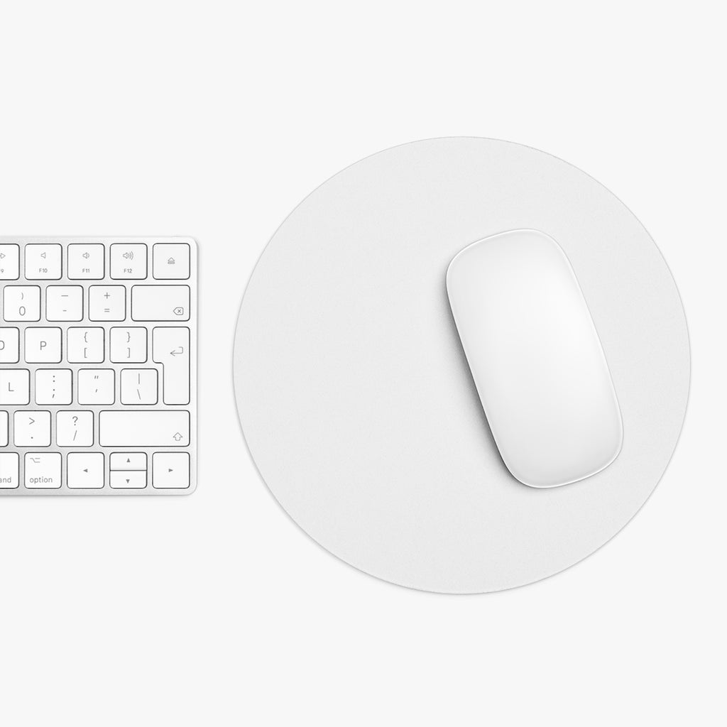 BUGS=OFF Mouse Pad (Round) — Classic White