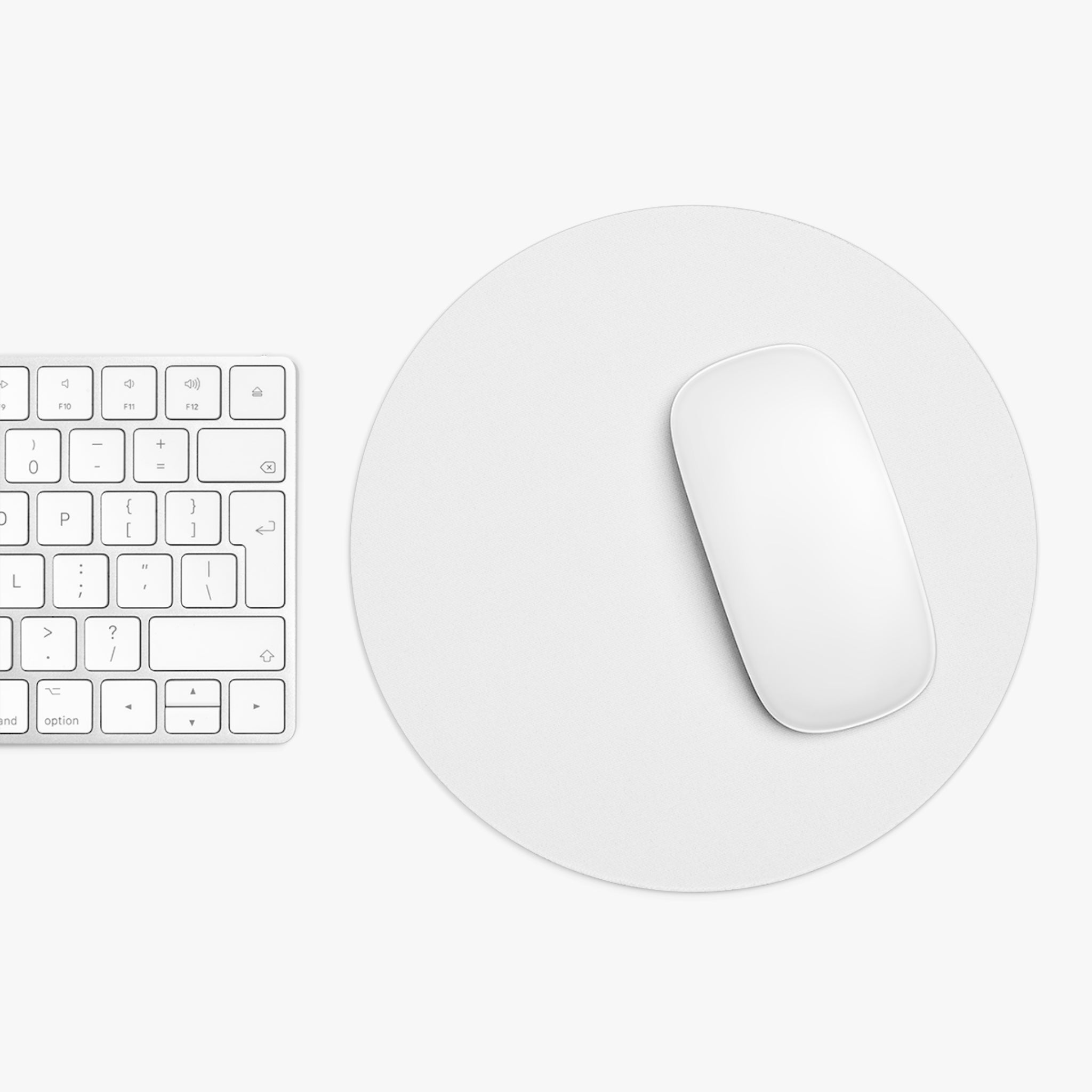 BUGS=OFF Mouse Pad (Round) — Classic White