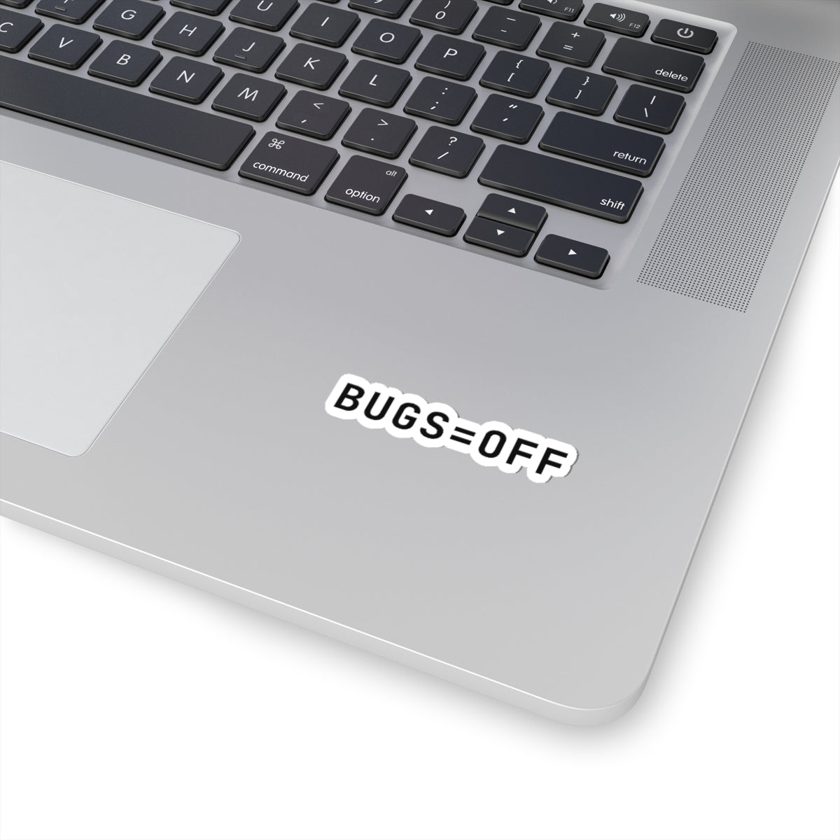 BUGS=OFF Sticker (3") — Black